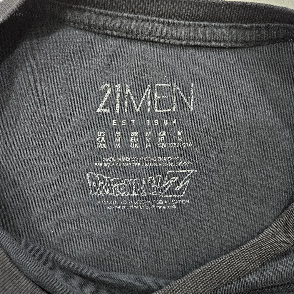 21men Dragon Ball Z Graphic T-Shirt in Black Men’s Size M - Picture 3 of 6